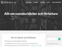 Tablet Screenshot of boksson.se